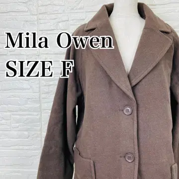 Mila Owen 미라 오웬 체스터 코트 다크 브라운 [ 3193 ]