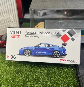 판뎀 1/64 miniGT GTR R35 메탈릭 블루 No.96 미개봉