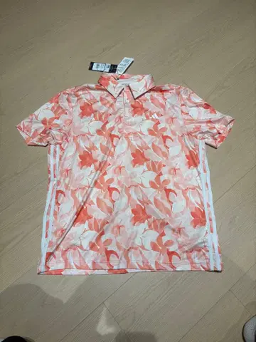adidas 플로럴 폴로 L 사이즈 오렌지 계열