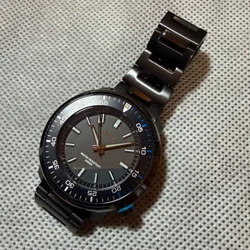 WIRED 와이어드 다이버 룩 블랙 다이얼 쿼츠 중고품