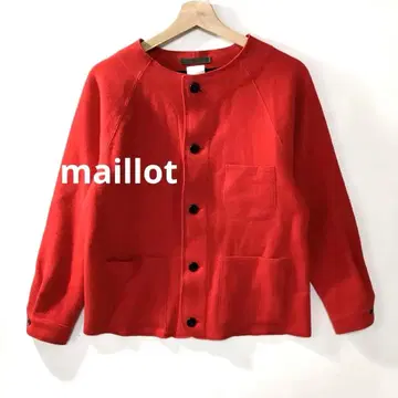 새상품급 maillot 마이요 / 울 코트 빨간색