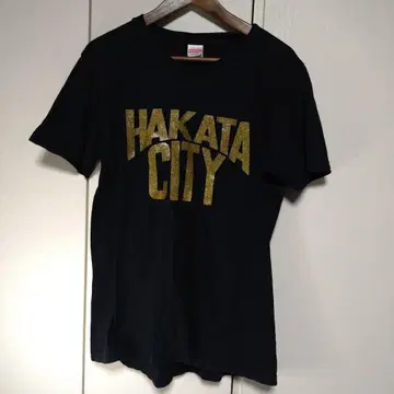 [ 열람수 21 ] HAKATA CITY 티셔츠 L 사이즈 블랙