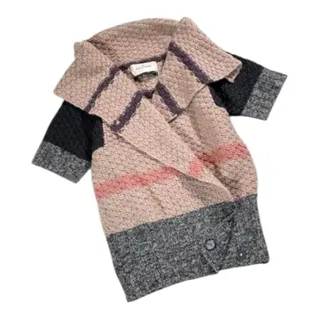 By Malene Birger 울 멀티 컬러 니트 가디건 XS