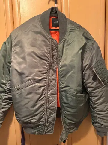 BEAMS MA-1 플라이트 자켓 S 사이즈 그레이