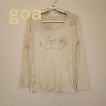 [ goa ] Gypsy Soul 긴팔 T셔츠 크림색 계열 얼룩 무늬