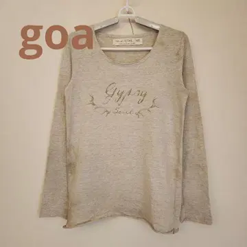 [ goa ] Gypsy Soul 긴팔 T셔츠 베이지 얼룩 염색