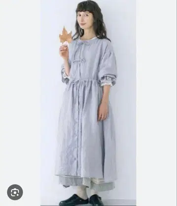 Samansa Mos2 kazumi 전후 착용 린넨 원피스