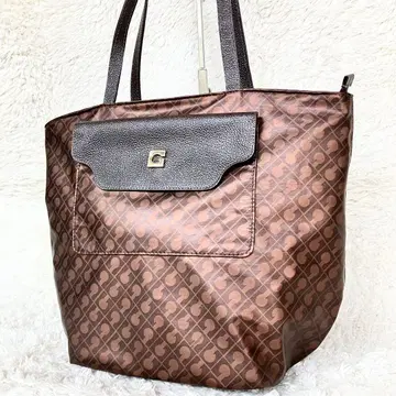 게라르디니 GHERARDINI 토트백 브라운 계열 로고 올 패턴