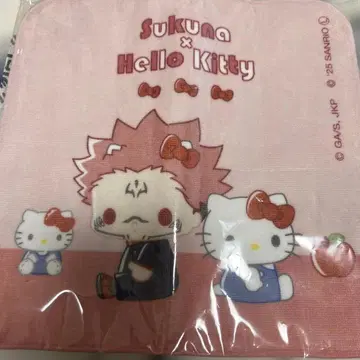 주술회전 산리오 핸드 타월 스쿠나 x 헬로키티 2025Ver.