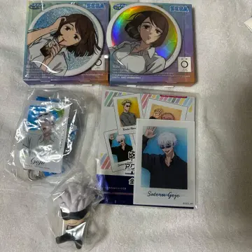 고죠 사토루 이에이리 쇼코 캔뱃지 피규어 5점 세트