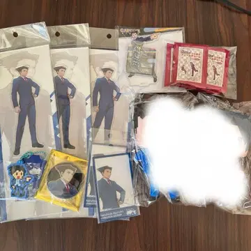 대 캡콤전 나루호도 류이치 미츠루기 레이지 역전재판 굿즈 세트