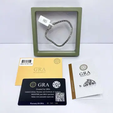 3228 팔찌 GRA 인증서 925 모이사나이트