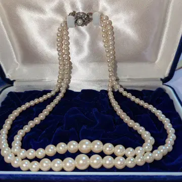 진주 목걸이 크림색 장식적인 클로징 각인 없음