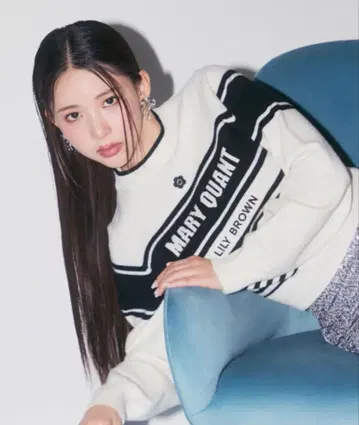 [ LILY BROWN x MARY QUANT ] 바리에 자카드 니트