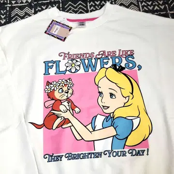 미사용 새상품 LITTC x 시마무라 디즈니 앨리스 맨투맨