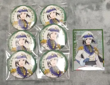 SideM 핫케이마 시 파라다이스 금박 캔뱃지 클리어 카드 소라