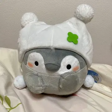 코우펜짱 솜털 눈 폼폼 모자 BIG 봉제 인형