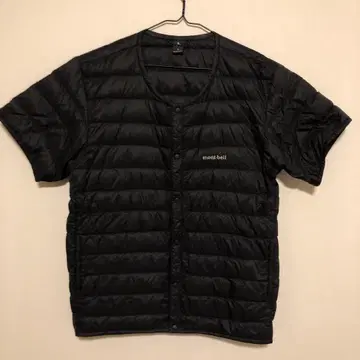 몽벨 반팔 이너 다운 블랙