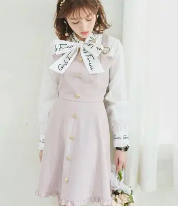 LIZLISA 리즈리사 보타이 블라우스 원피스