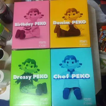 후지야 판촉용 페코짱 앉은 페코짱 4종 풀세트 새상품 희귀 레어