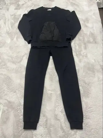 PMDS 블랙 맨투맨 셋업