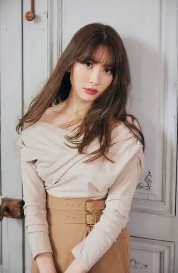 새상품 Asymmetric Cotton-blend Jersey Top