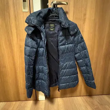 TATRAS R 후드 부착 다운 자켓 네이비