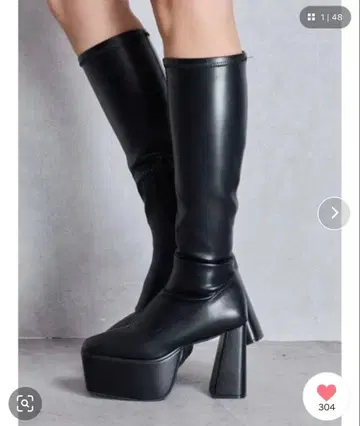 [ 새상품급 ] GYDA 제이다 스트레치 청키 부츠 L 사이즈