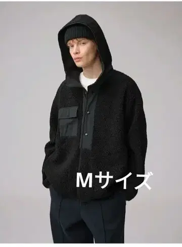 택 포함 새상품 GU 보아 플리스 스냅 후드티 M 엔지니어드 가먼츠