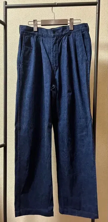 orslow TWO TUCK DENIM WIDE TROUSER