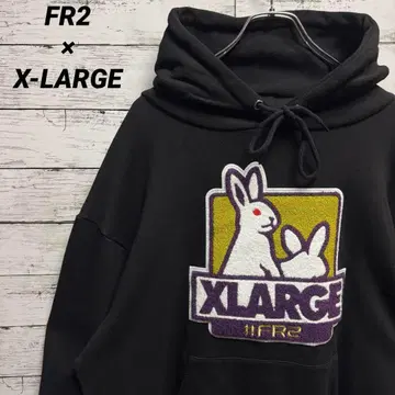 541 [새상품급] 엑스라지 x FR2 빅 파일 로고 인기 컬러 후드티