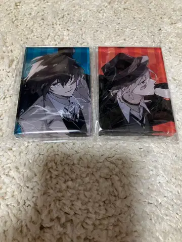 다자이 오사무 나카하라 츄야 문호 스트레이독스 아크릴 블록