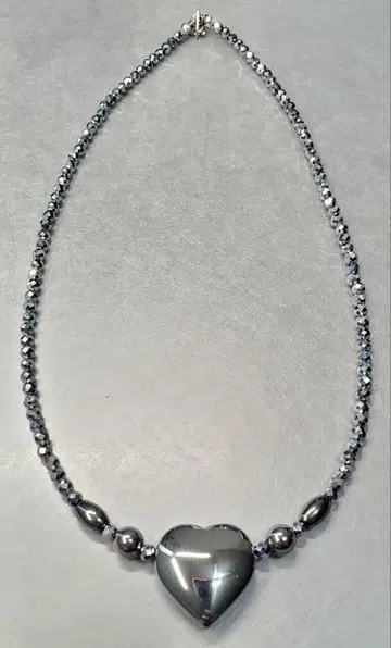 테라헤르츠 미러컷 목걸이 하트탑 스테인리스 부품 사용 제품