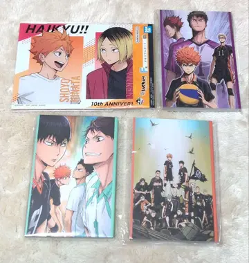 하이큐!! happy 복권 G상 엽서북 3종과 메모리얼 보드