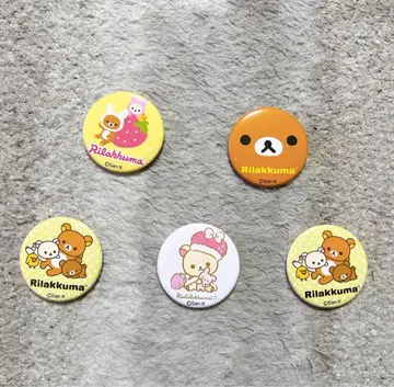 SPINNS 코리락쿠마 콜라보 랜덤 캔뱃지 5개