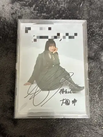 사쿠라자카46 오오조노 레이 친필 사인 희귀 브로마이드 뒷면 코멘트 있음