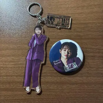 사쿠라자카46 코지마 나기사 신세카이 아크릴 키링 캔뱃지 세트