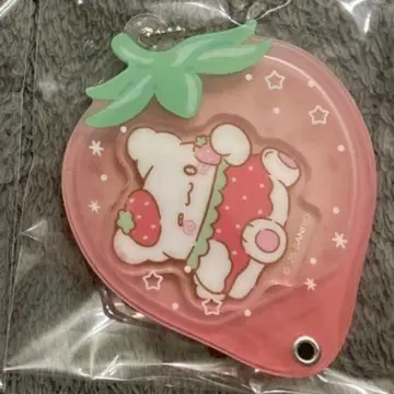 산리오 하나마루 유령 아크릴 키링 딸기