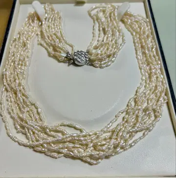 담수진주 펄 개자 10연 목걸이