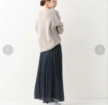 미사용 새상품 FRAMeWORK 플리츠 스커트 네이비 40