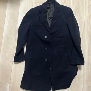 Theory 네이비 체스터 코트 S