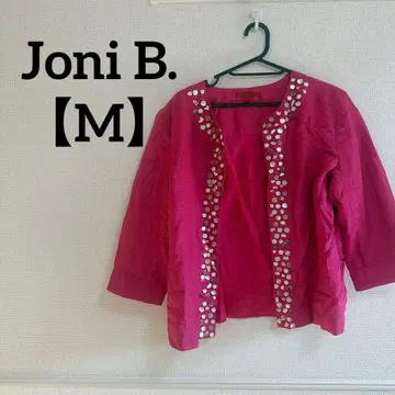 새상품급 Joni B. 핑크 메탈릭 장식 M 사이즈 자켓