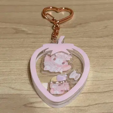 [ 익명 배송 ] 산리오 화이트 딸기 티타임 키링 ( 마이멜로디 )