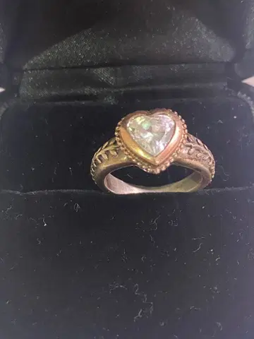 빈티지 하트 반지 실버 925 은 반지 링