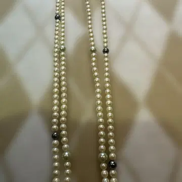 데코레이션용 모조 진주 목걸이 니트 nitto nekuresu