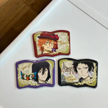 문호 스트레이독스 효도르 아쿠타가와 류노스케 나카하라 츄야 캔뱃지 북