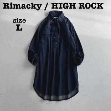 새상품급 Rimacky 하이락 코지마 청바지 데님 셔츠 일본제 L