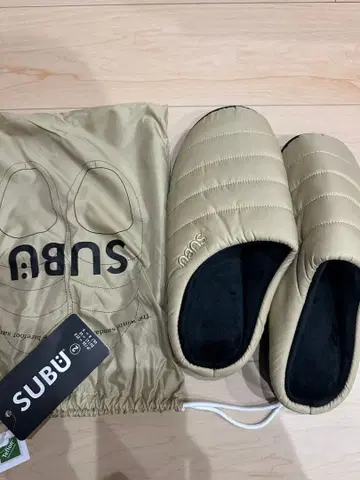SUBU 베이지 샌들 26-27.5