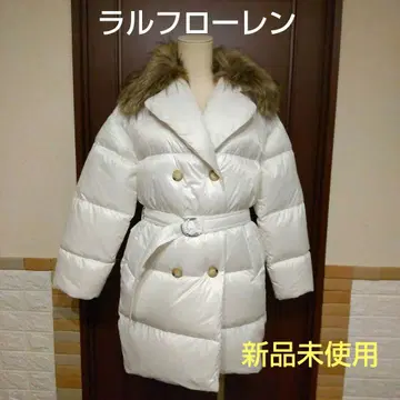 랄프 로렌 다운 코트 더블 코트 옷깃 퍼 미사용 새상품