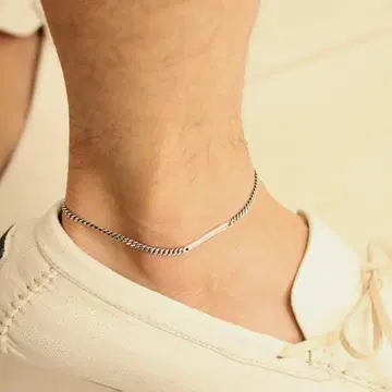 체인 발찌 스털링 실버 925 미상가 남성용